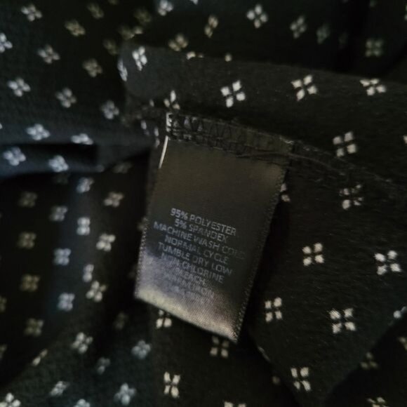 Torrid Tank Top Blouse Size 2 2X Black White Geometric Print Lace Trim Boho - Picture 5 of 7